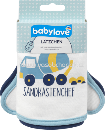 Babylove Lätzchen aus Stoff Bagger, 2 St
