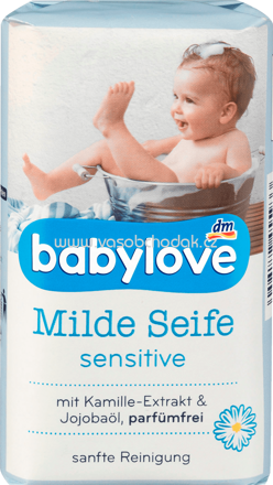 Babylove Milde Seife Sensitive, 100g