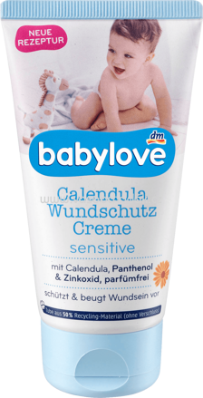 Babylove Calendula Wundschutzcreme sensitive, 75 ml