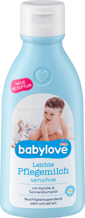 Babylove Leichte Pflegemilch sensitive, 250 ml