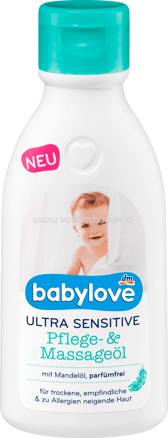 Babylove Ultra Sensitive Pflege & Massageöl, 250 ml