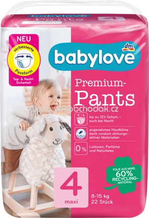 Babylove Baby Pants Premium Gr. 4 Maxi, 8-15 kg, 22 St