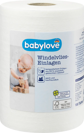 Babylove Windelvlies-Einlagen, 100 St