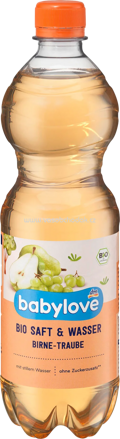 Babylove Saft Birne-Traube mit stillem Wasser, nach dem 4. Monat, 750 ml