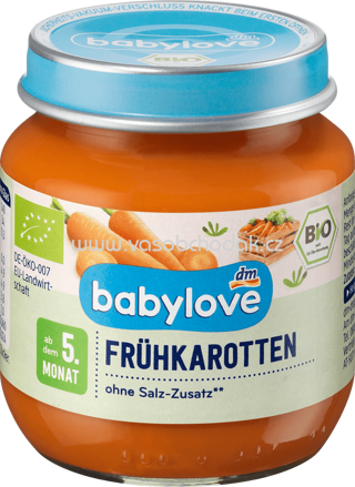 Babylove Frühkarotten, nach dem 5. Monat, 125g