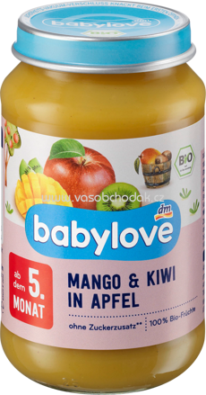 Babylove Mango & Kiwi in Apfel, ab dem 5. Monat, 190g