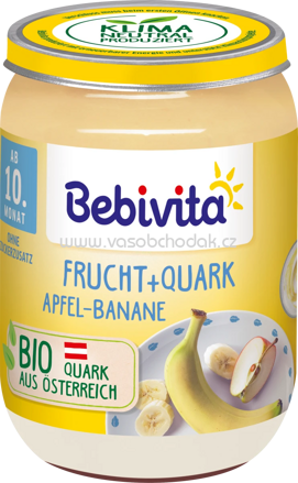 Bebivita Frucht & Quark Apfel-Banane, ab dem 10. Monat, 190g