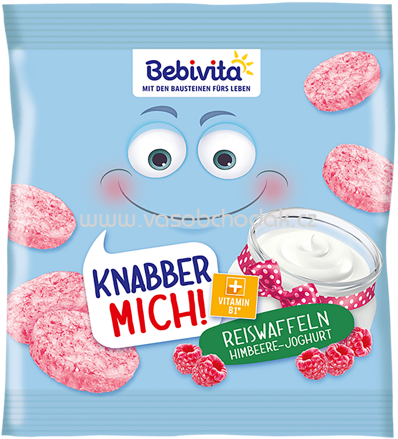 Bebivita KNABBER MICH! Reiswaffeln Himbeere-Joghurt, ab 12. Monat, 30g