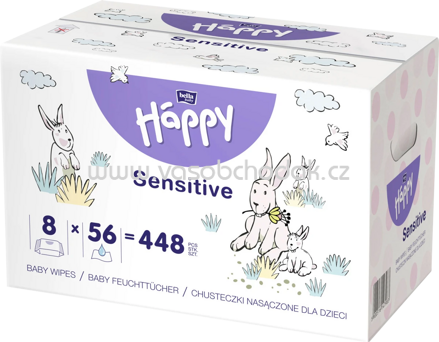 Bella Baby Happy Feuchttücher Sensitive mit Klickverschluss 8x56 Stück, 448 St