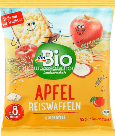 dmBio Apfel Reiswaffeln, ab dem 8. Monat, 35g