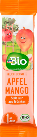 dmBio Fruchtriegel Apfel-Mango, ab 1 Jahr, 25g