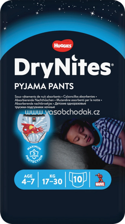 DryNites Pyjama Pants Jungen 4-7 Jahre, 10 St