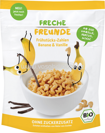 Freche Freunde Frühstücks-Zahlen Banane & Vanille, ab 12. Monat, 125g