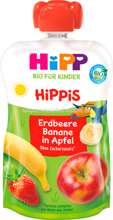 Hipp Hippis Erdbeere-Banane in Apfel, ab 1 Jahr, 100g