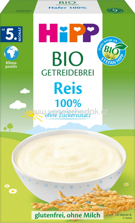 Hipp Bio Getreidebrei 100% Reis, ab dem 5. Monat, 200g