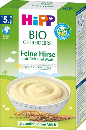 Hipp Bio-Getreidebrei Feine Hirse, ab dem 5. Monat, 200g