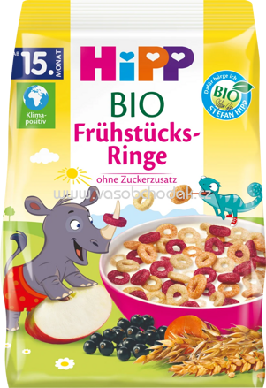 Hipp Bio Früchstücks-Ringe, ab 15. Monat, 135g