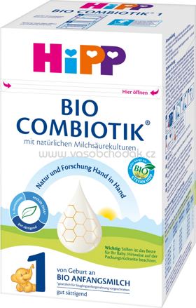 Hipp Anfangsmilch 1 Bio Combiotik von Geburt an, 600g