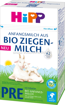 Hipp Anfangsmilch PRE Bio Ziegenmilch von Geburt an, 400g