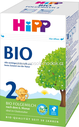 Hipp Bio Folgemilch 2, nach dem 6. Monat, 600g