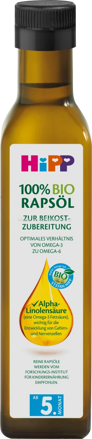 Hipp Beikostöl 100% Bio Rapsöl, ab dem 5. Monat, 250 ml