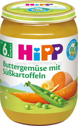 Hipp Buttergemüse mit Süßkartoffeln, ab dem 6. Monat, 190g