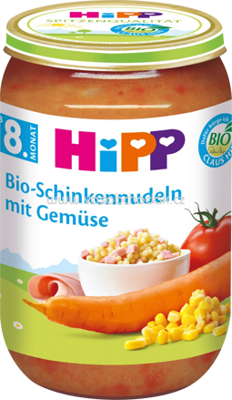 Hipp Bio-Schinkennudeln mit Gemüse, ab 8. Monat, 220g