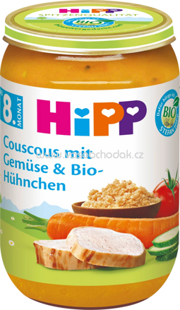 Hipp Couscous mit Gemüse & Bio-Hühnchen, ab 8. Monat, 220g