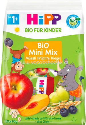 Hipp Bio Mini Mix Müsli Früchte Riegel, ab 1 Jahr, 10x10g, 10 St