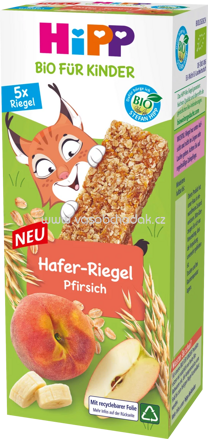 Hipp Hafer Riegel Pfirsich, ab 12. Monaten, 5x20g, 100g