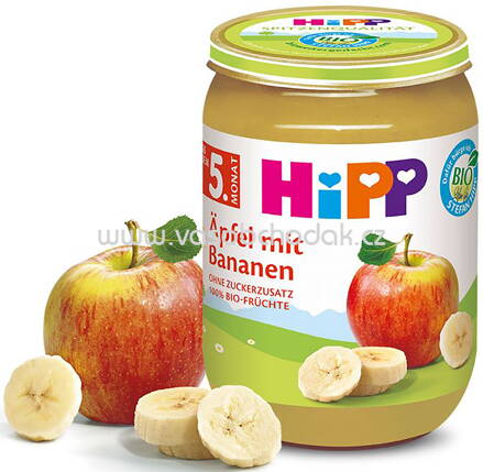 Hipp Äpfel mit Bananen, nach dem 5. Monat, 160g