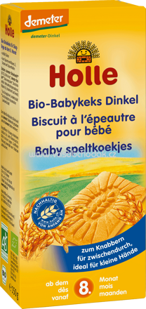 Holle baby food Babykeks Dinkel, ab 8. Monat, 150g