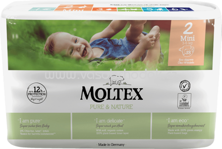 Moltex Windeln Pure & Nature Gr. 2 Mini, 3-6 kg, 38 St