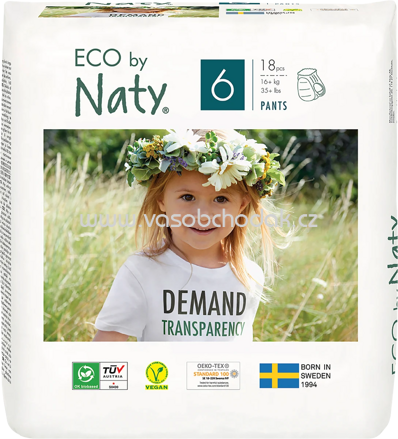 Naty Baby Pants Eco Gr. 6, 16+ kg, 18 St