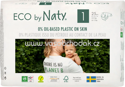 Naty Windeln Eco Gr. 1, 2-5 kg, 25 St