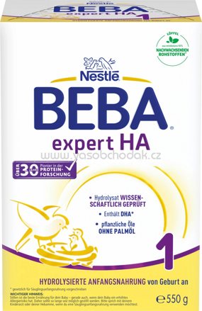 Nestlé BEBA Anfangsmilch Expert HA1, von Geburt an, 550g