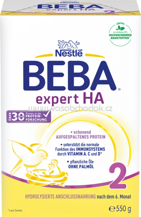 Nestlé BEBA Folgemilch Expert HA2, nach dem 6. Monat, 550g