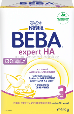 Nestlé BEBA Folgemilch Expert HA3, ab dem 10. Monat, 550g