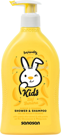 Sanosan Kids Dusche & Shampoo 2in1 Banane, 400 ml