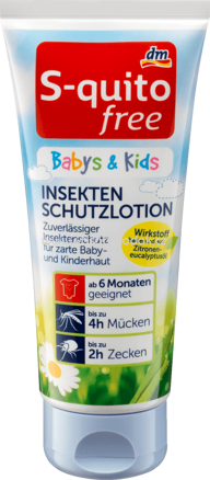 S-quitofree Insektenschutzlotion für Babys&Kids, 100 ml