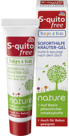 S-quitofree Kids Soforthilfe Kräuter-Gel nature, 15 ml