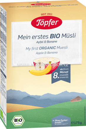 Töpfer Getreidebrei Bio Organic Mein erstes Müsli, ab dem 8.Monat, 175g