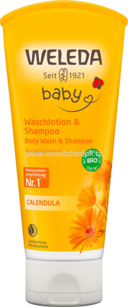 Weleda baby Calendula Waschlotion & Shampoo, 200 ml