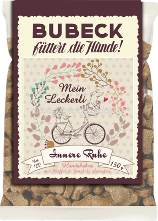 Bubeck Snack für Hunde, Hundekuchen, Mitbringsel, Innere Ruhe, 150 g - ONL