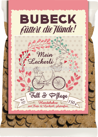 Bubeck Snack für Hunde, Hundekuchen,Mitbringsel, Fell & Pflege, 150 g - ONL
