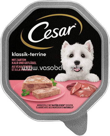 Cesar Klassik-Terrine mit zartem Kalb und Geflügel, 150g