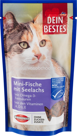 Dein Bestes Mini Fische mit Seelachs, 65g