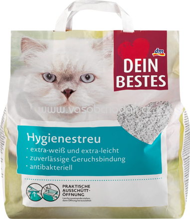 Dein Bestes Katzenstreu Hygienestreu, antibakteriell, 10l