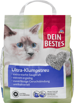 Dein Bestes Katzenstreu, Ultra-Klumpstreu naturweiß, 6 l