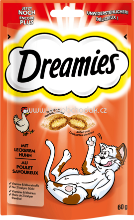 Dreamies Snack für Katzen mit Huhn, 60 g - ONL